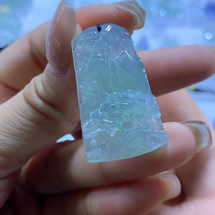 翡翠未镶嵌颈饰天然翡翠A货吊坠