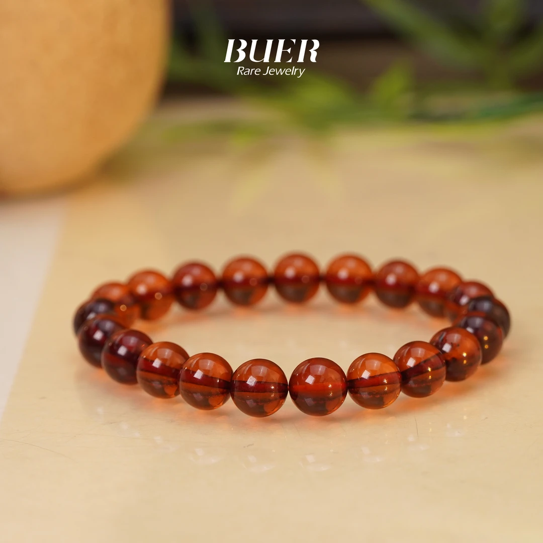 【不二】血珀单圈手串7mm+