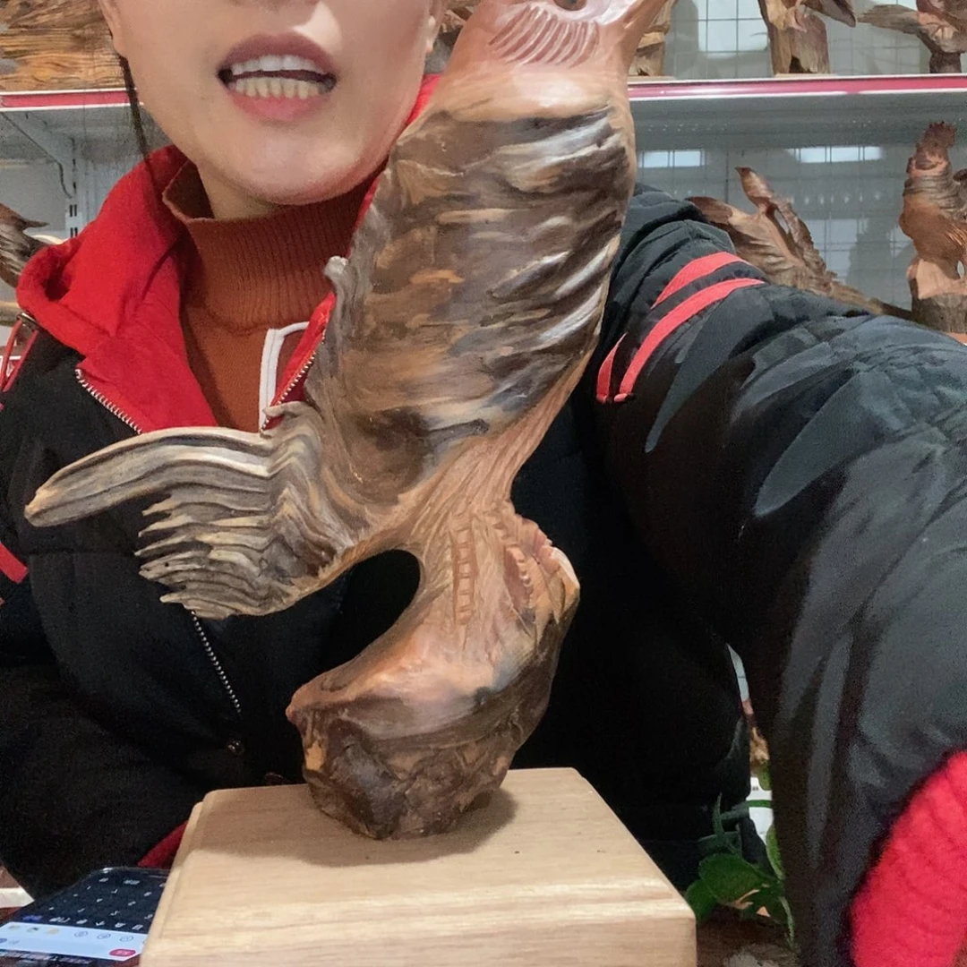 松木奇*琥珀木自然摆件工艺品