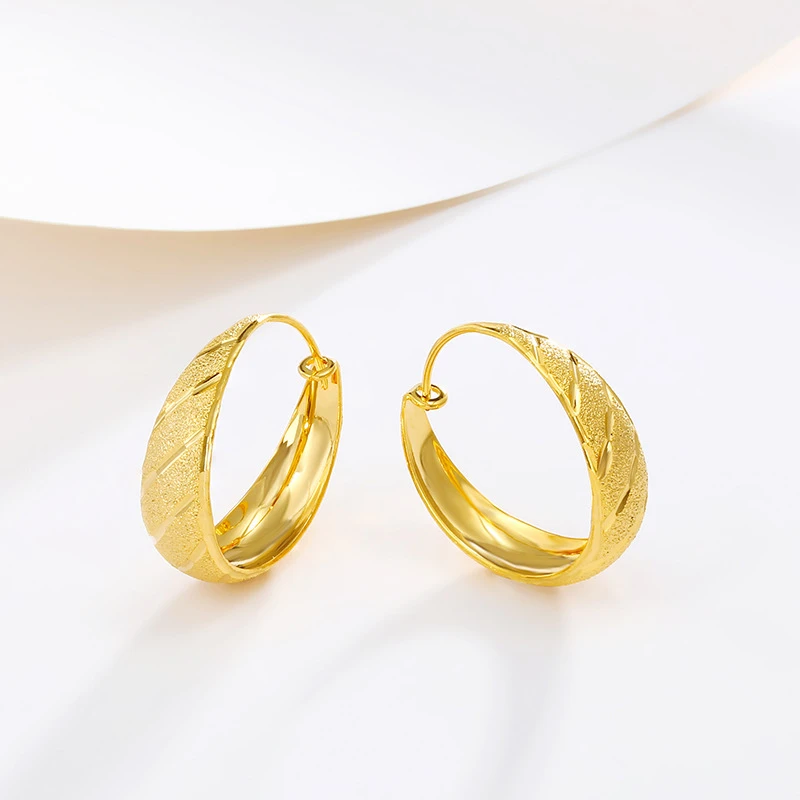 铜合金耳饰 新款车花【流星雨耳环】素款气质时尚简约经典百搭