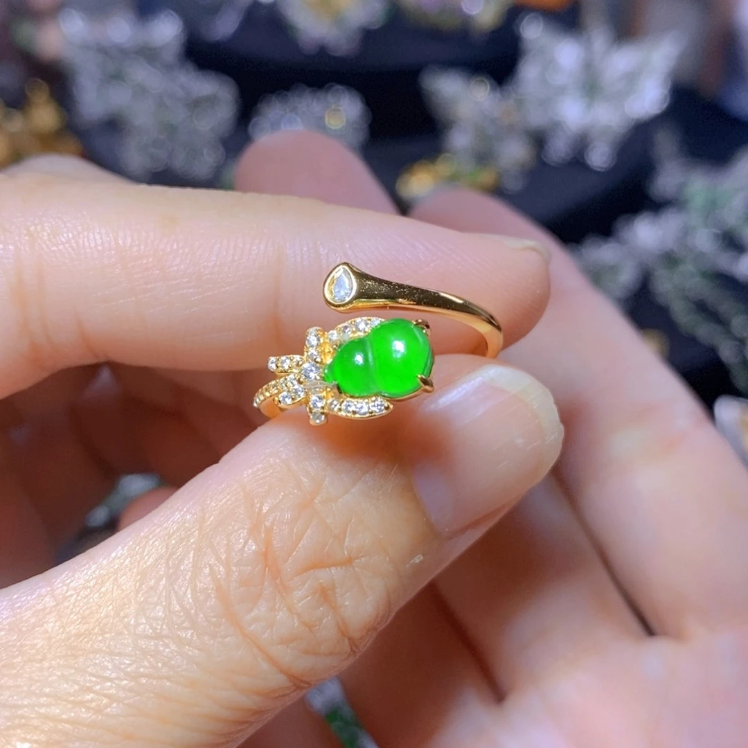 翡翠银S925镶嵌毛衣链天然翡翠