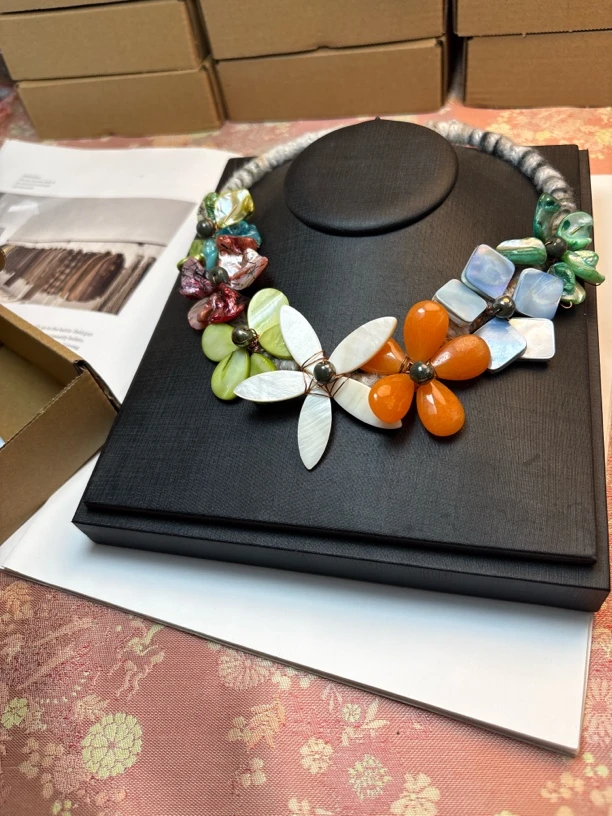 合金贝壳项链 直播间下单中古手作饰品一单一物多样性发