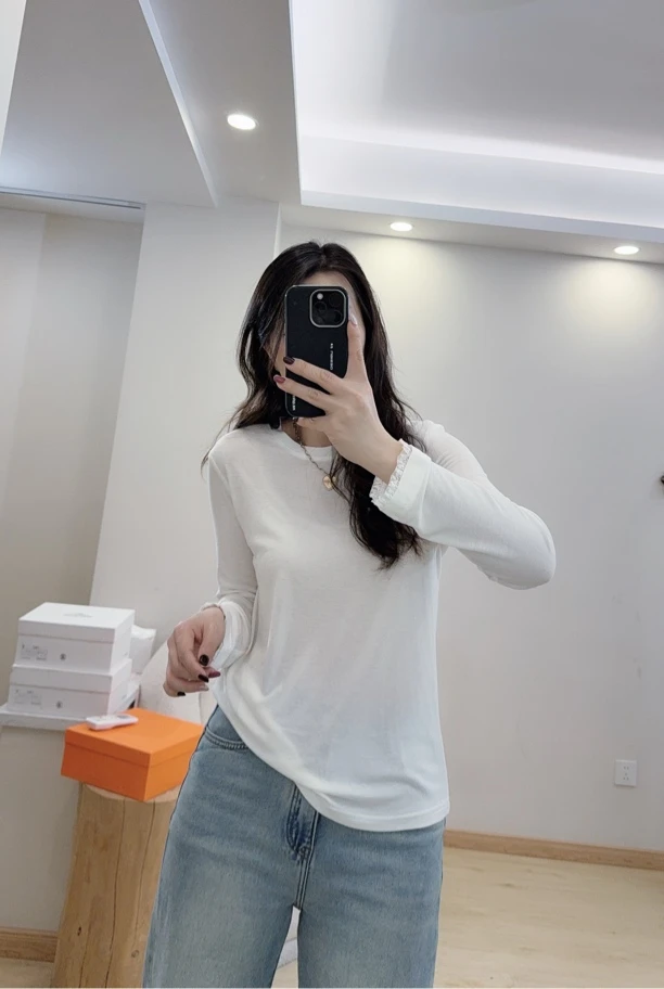 面膜T气质百搭长袖T恤2025四季新款长袖打底