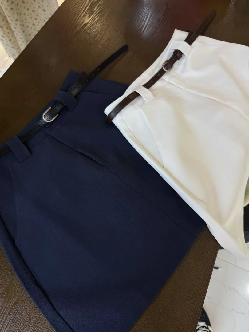 春夏简约内衬百搭短裙【喜田】#9907