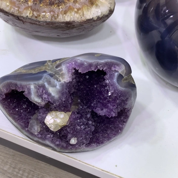 紫晶珠宝半成品未镶嵌