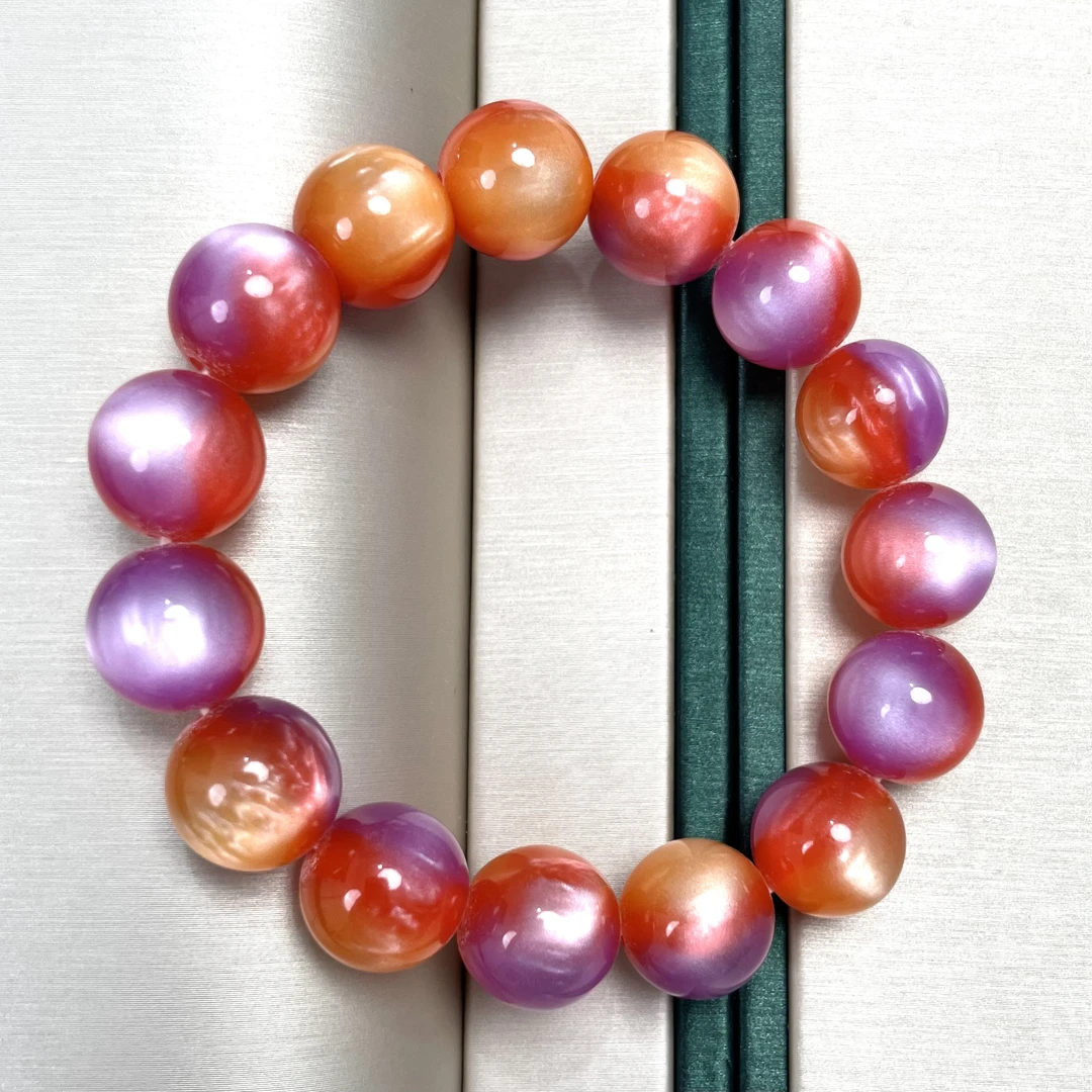 非金属树脂手链 D25【珍藏品】梦幻星宇 幻彩手串树脂