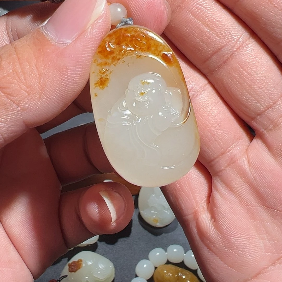 修***罗吊坠(不含链)未镶嵌和田玉