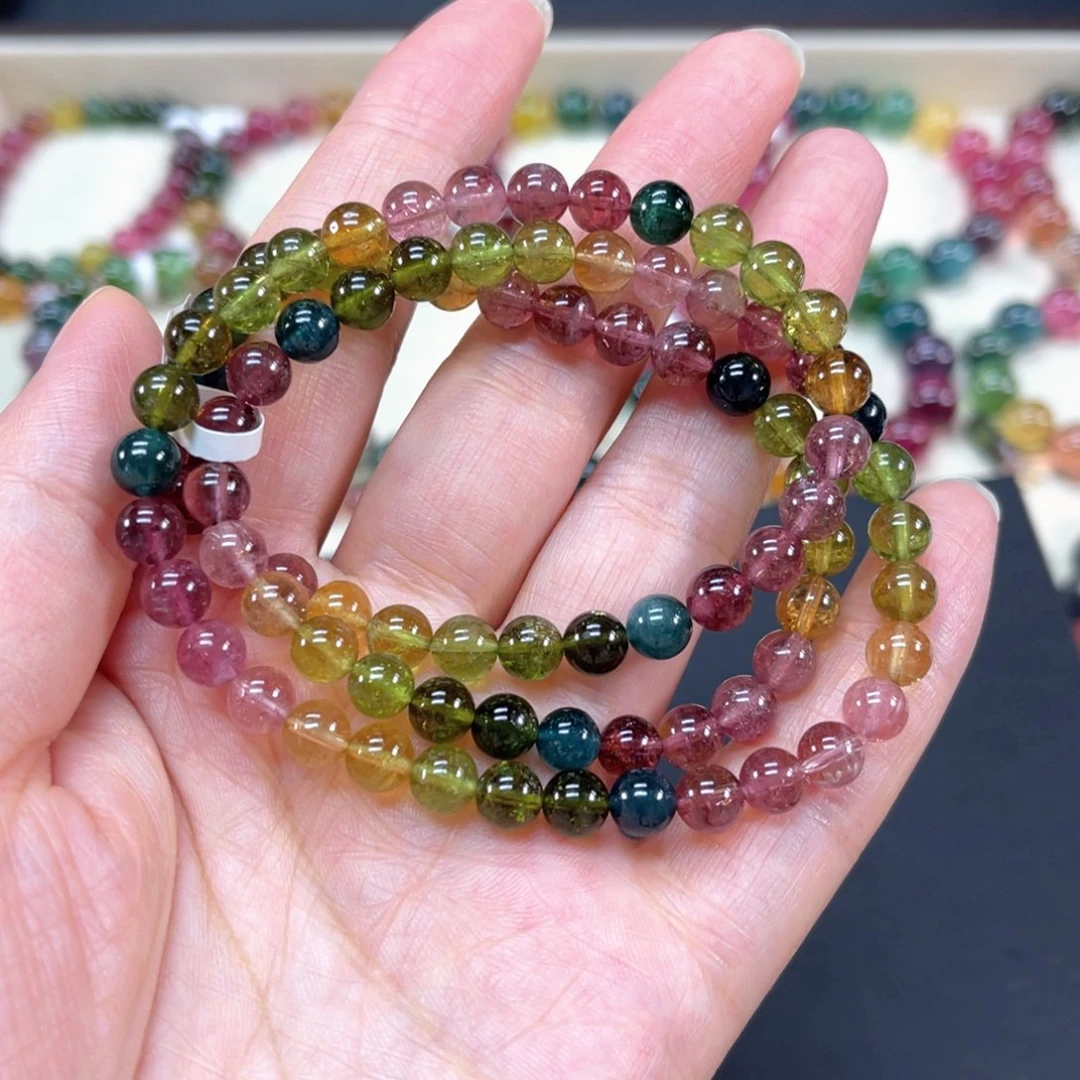 张***旭手串未镶嵌碧玺手串6.5