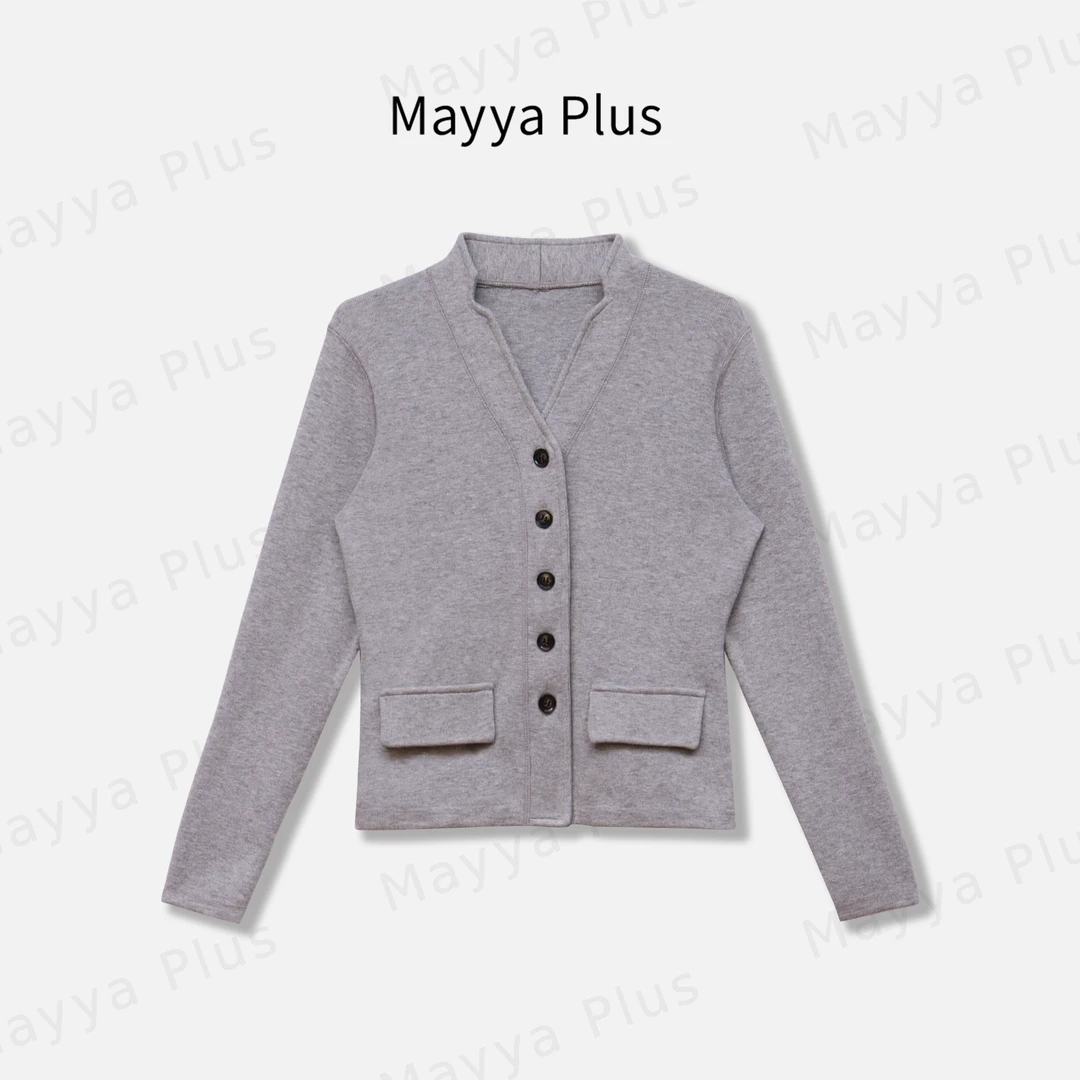 【高知派】Mayya Plus麦芽定制秋季新款百搭显瘦开衫女外套32536616