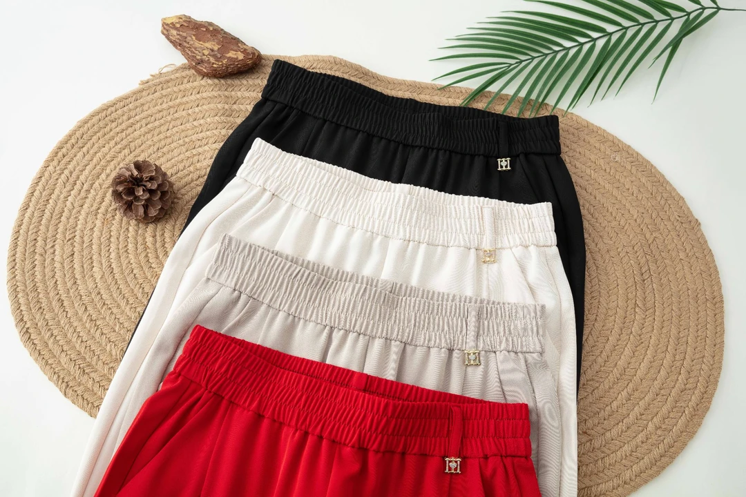 2025夏季新款莱塞尔天丝高腰宽松有垂感休闲八分开叉直筒裤9562