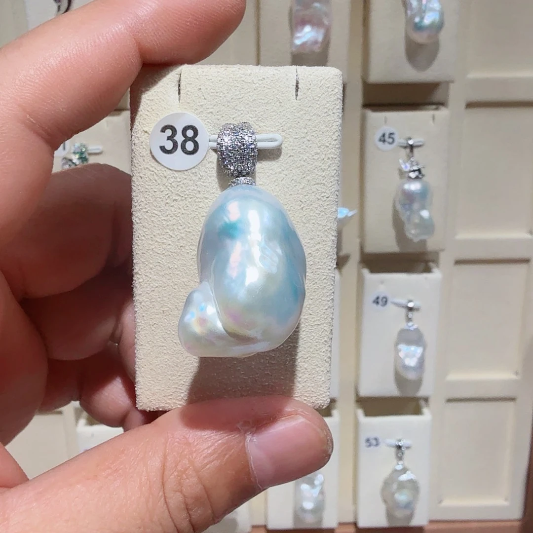 淡水珍珠合金吊坠(不含链)