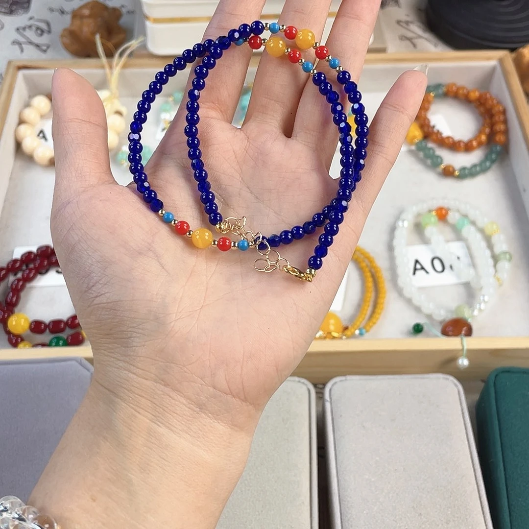 针钠钙石手饰银S925镀金镶嵌仰****。