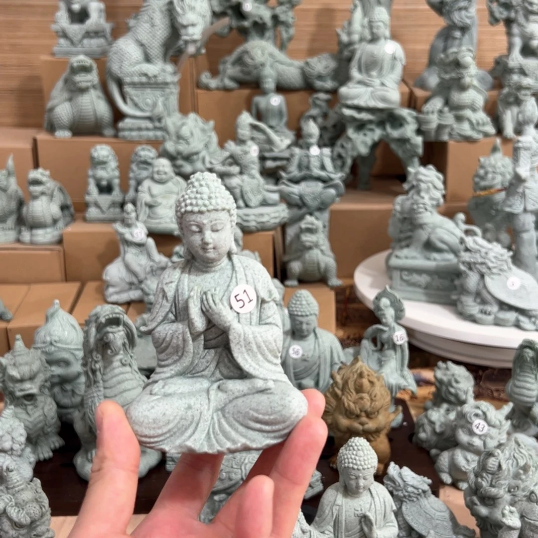 青砂石禅坐fo11cm高