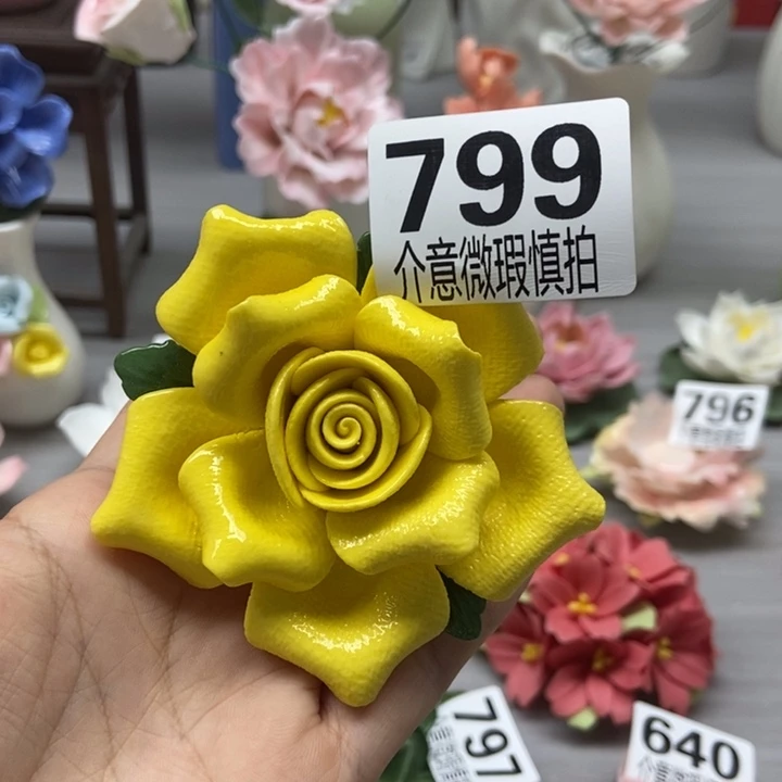 陶瓷手工制作陶瓷花