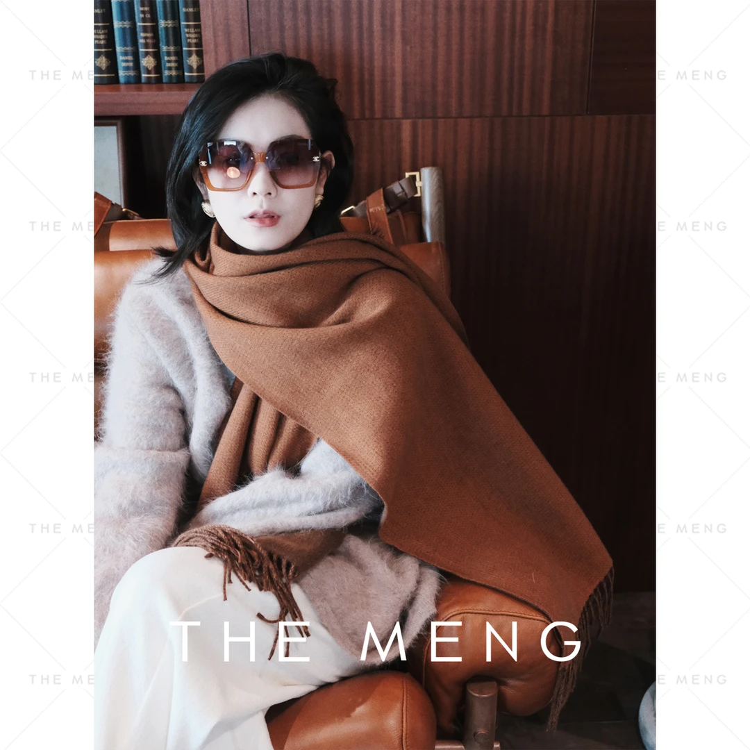THE MENG【搭配单品】空气层双重磨毛极简通勤围巾#M244W0010