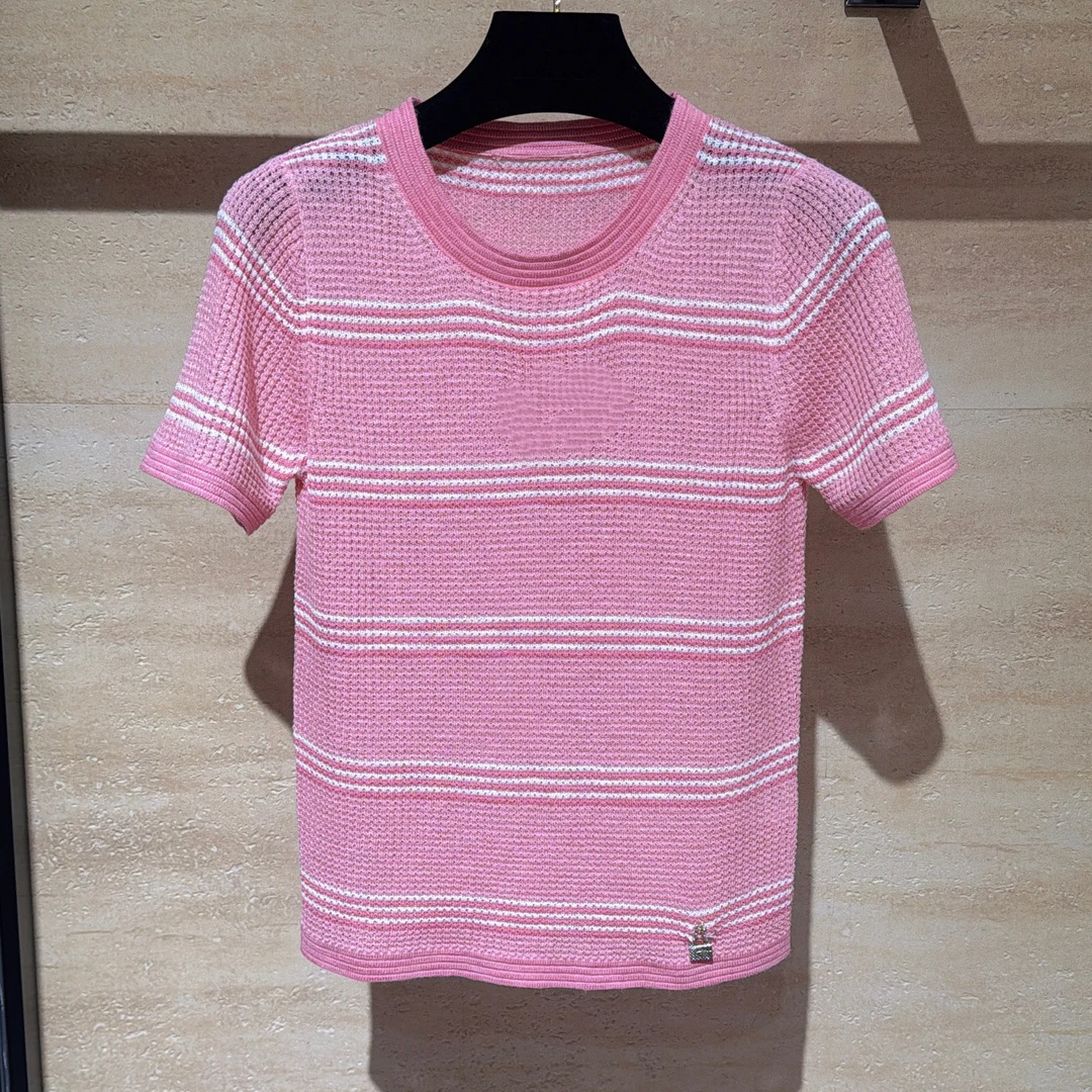 《猪猪出品》25上新高奢粉色针织打底754