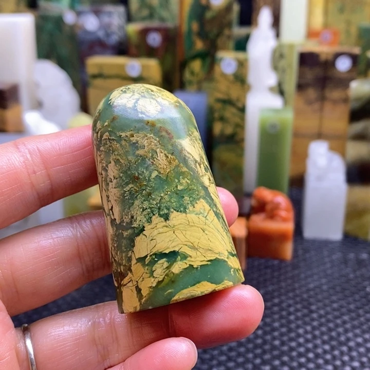 南美石吖*当青田石印章石