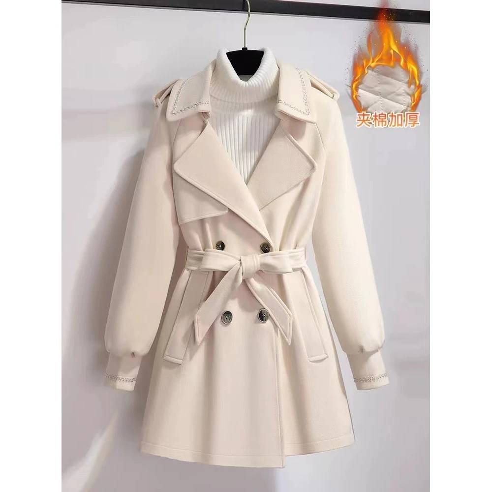 B341-B350毛衣网红洋气时尚宽松加绒加厚秋冬套头针织百搭女士