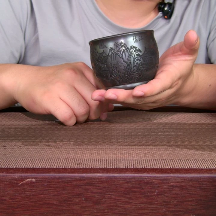 茶杯紫砂高货放漏