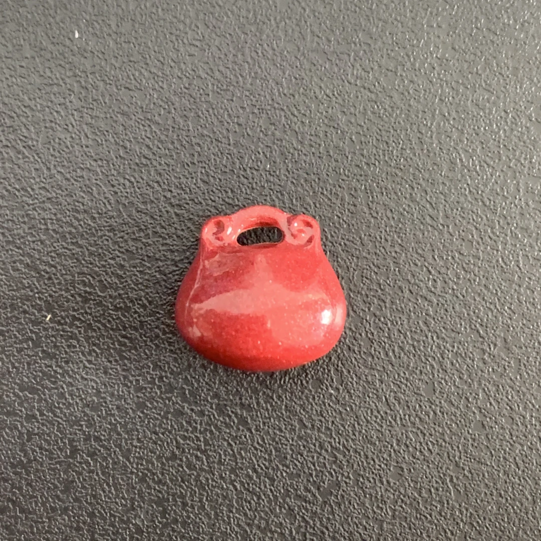 含辰砂工艺品M156福袋雕刻2.8克13.6-13.8-8mm