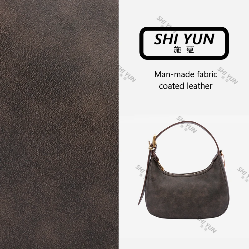 SHIYUN/施蕴棕色秋冬百搭款手提女包-DY34905