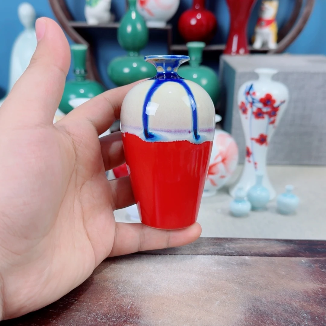 陶瓷手工小花器摆件
