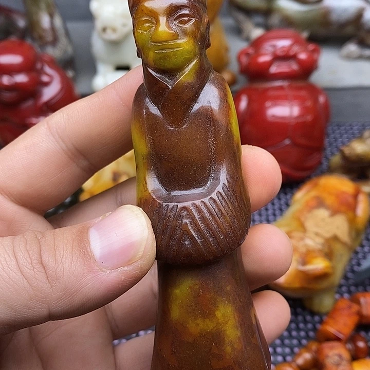 未镶嵌蛇纹石玉颈饰