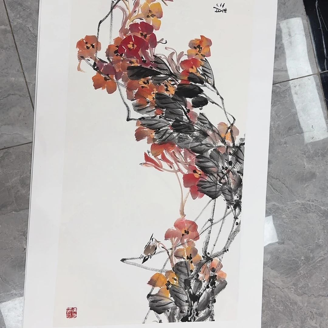 国画国画作品欣赏 100*50