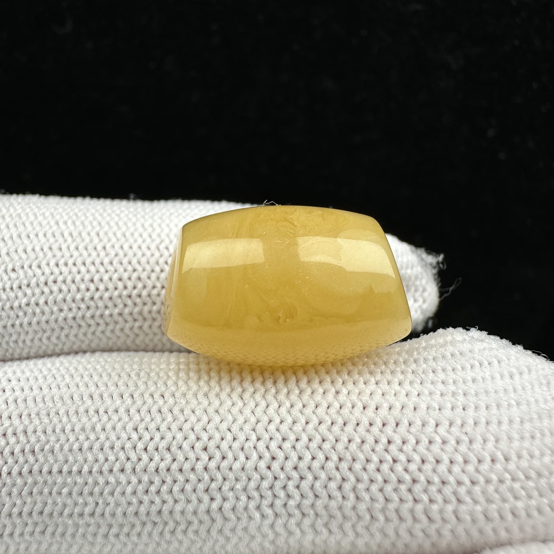 Y5536天然原矿蜜蜡马蹄珠13x20.6mm2.1克抖音基地质检发货