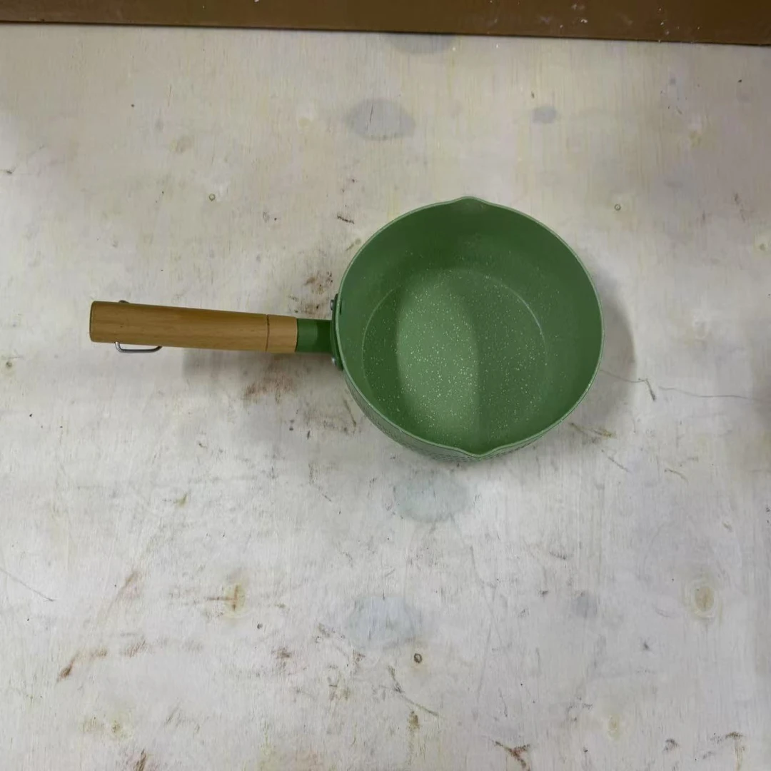 牛油果绿陶瓷奶锅一人食宝宝辅食不粘锅 D