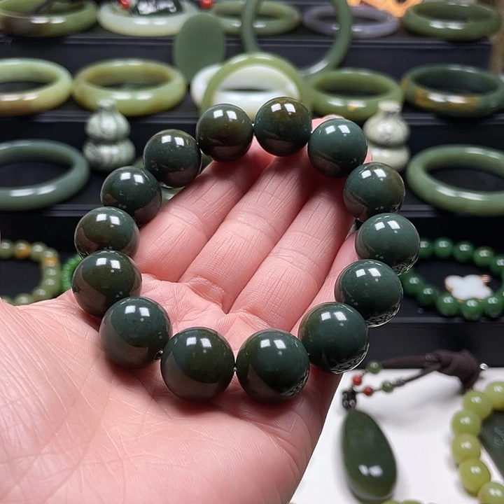 和田玉未镶嵌手链