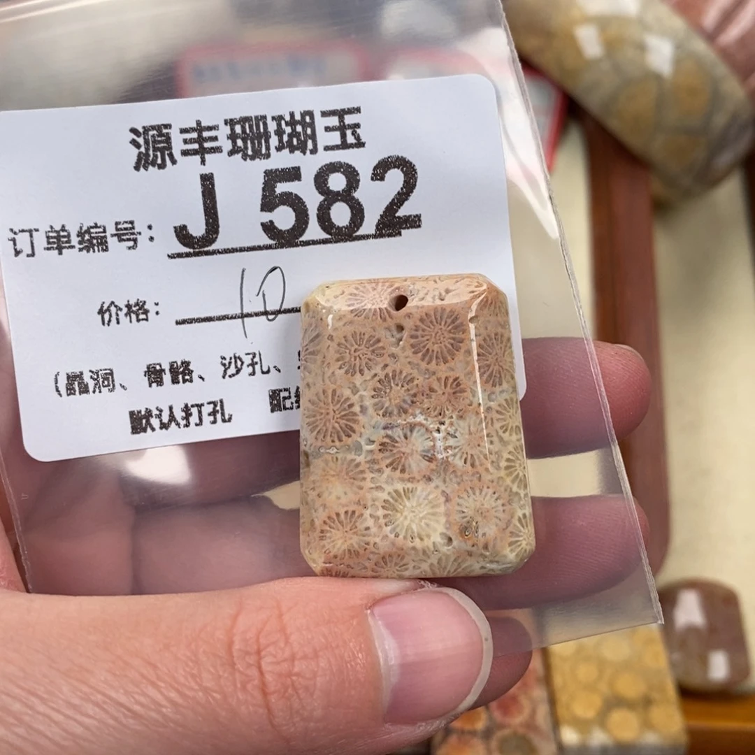 硅化玉颈饰未镶嵌七****6