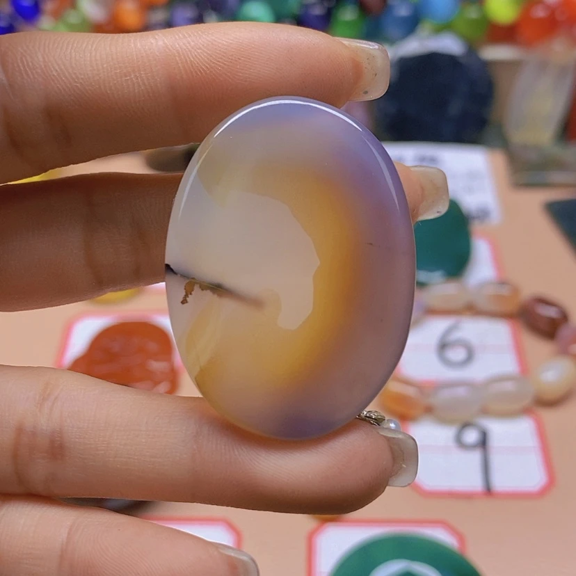 【闪购商品】玛瑙/玉髓颈饰未镶嵌白*南