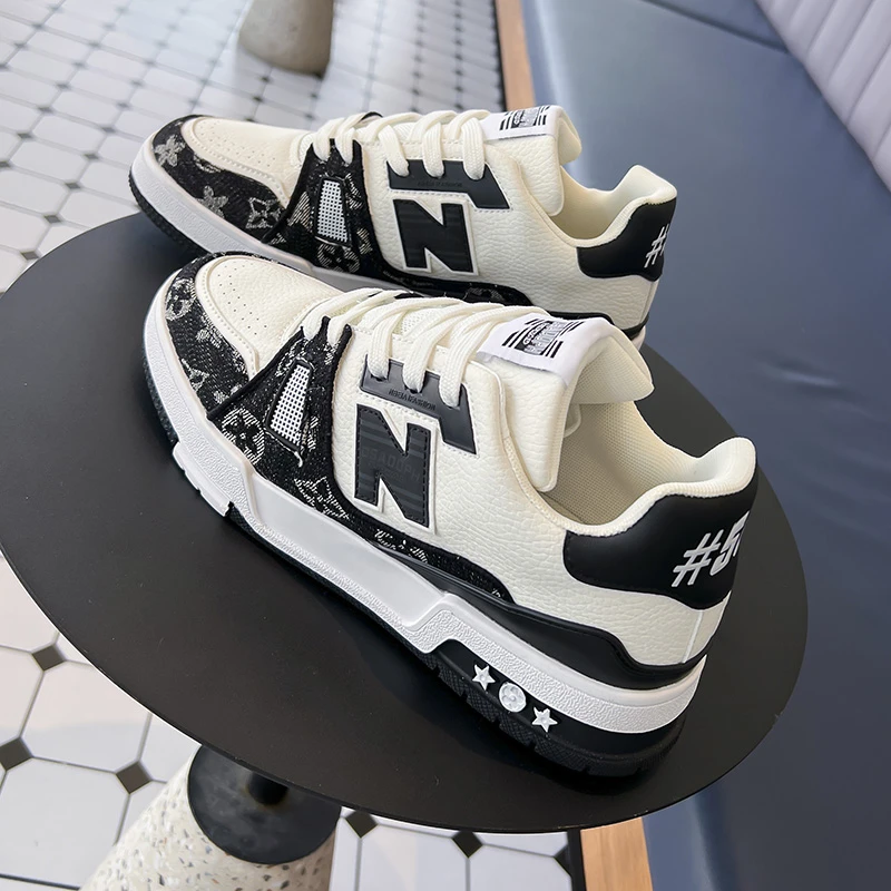 男鞋滑板鞋小白鞋女2025新款黑色专业时尚百搭休闲国潮潮鞋新百伦