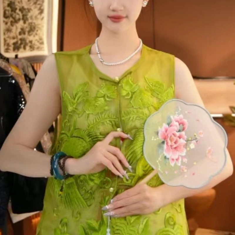 【千秋绝色】春夏国潮新中式复古马甲外套2025A7835小鹿-大女王仓