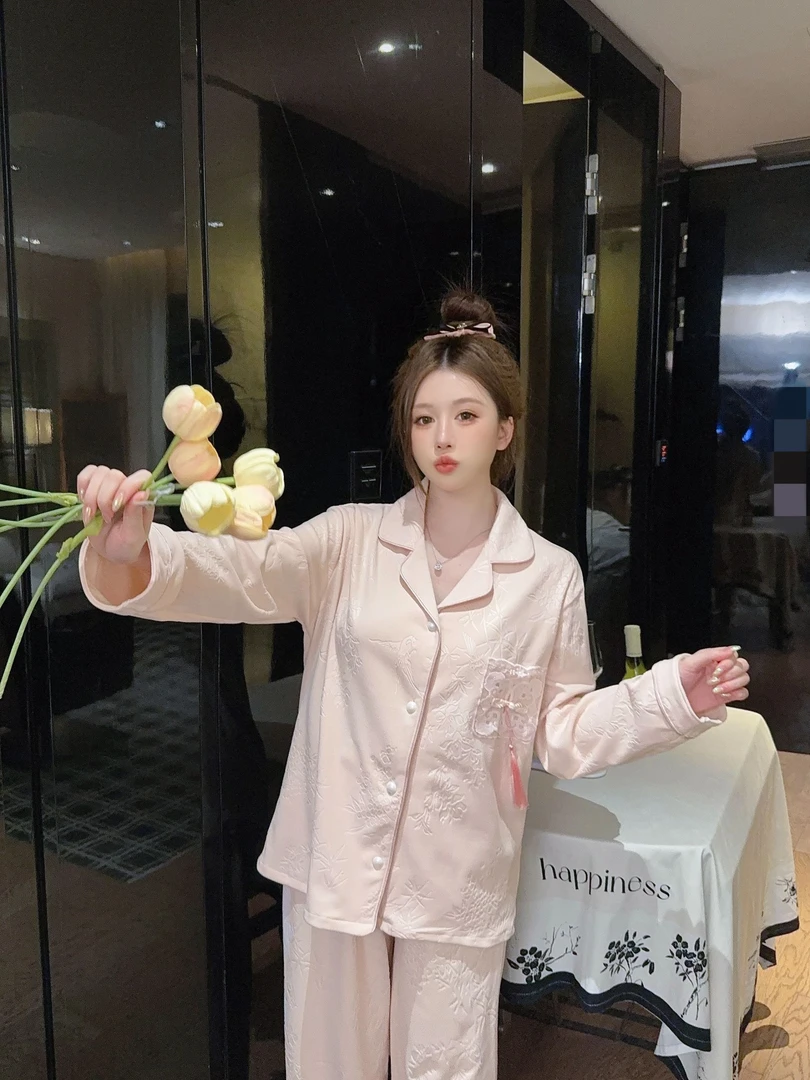 保暖睡衣女套装 德绒加厚秋冬季 少女可爱新款抗静电家居服