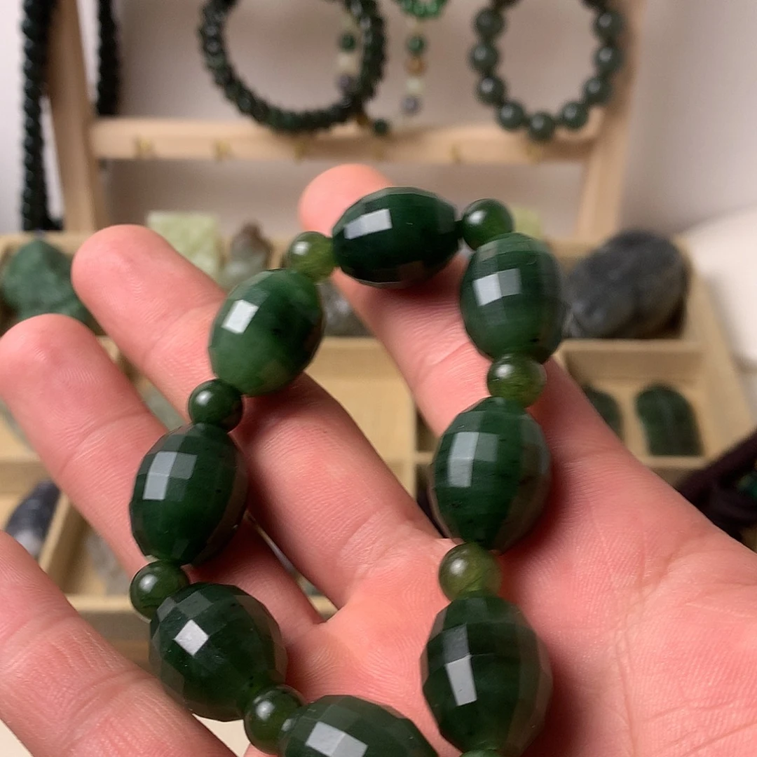 和田玉未镶嵌手链