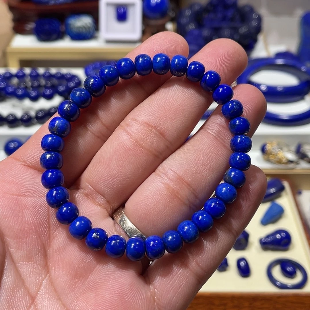 青金石未镶嵌7mm精工老型手串