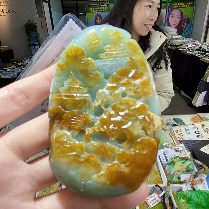 颈饰未镶嵌翡翠翡翠