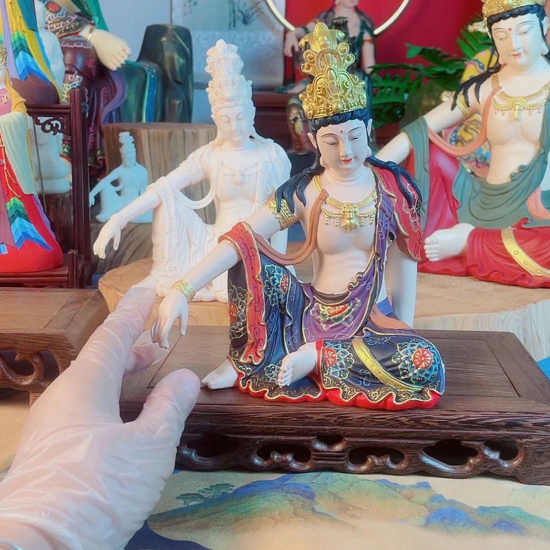 小***】石材自在观音家居摆件