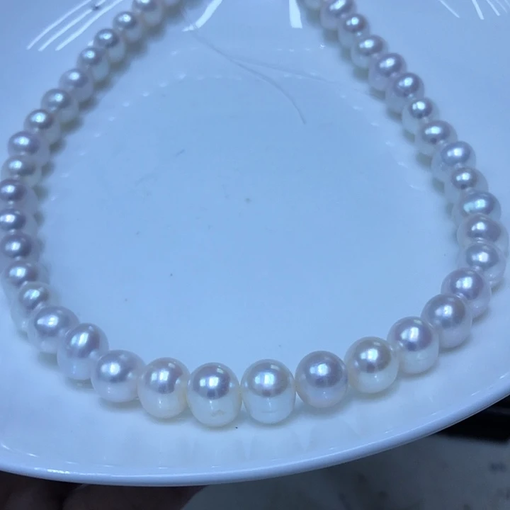 天然珍珠无核大项链