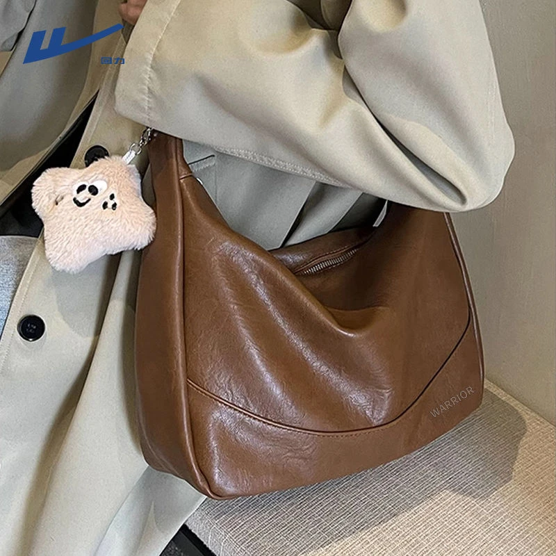 回力女士单肩包大容量通勤托特包复古休闲百搭斜挎包美拉德手提包