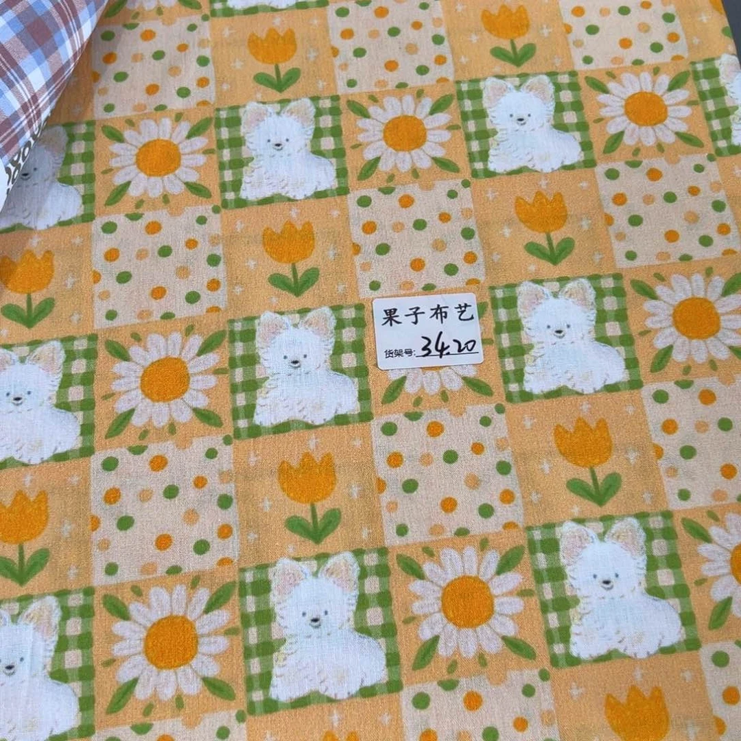 一米价纯棉平布1.1米宽果子布艺，34.20