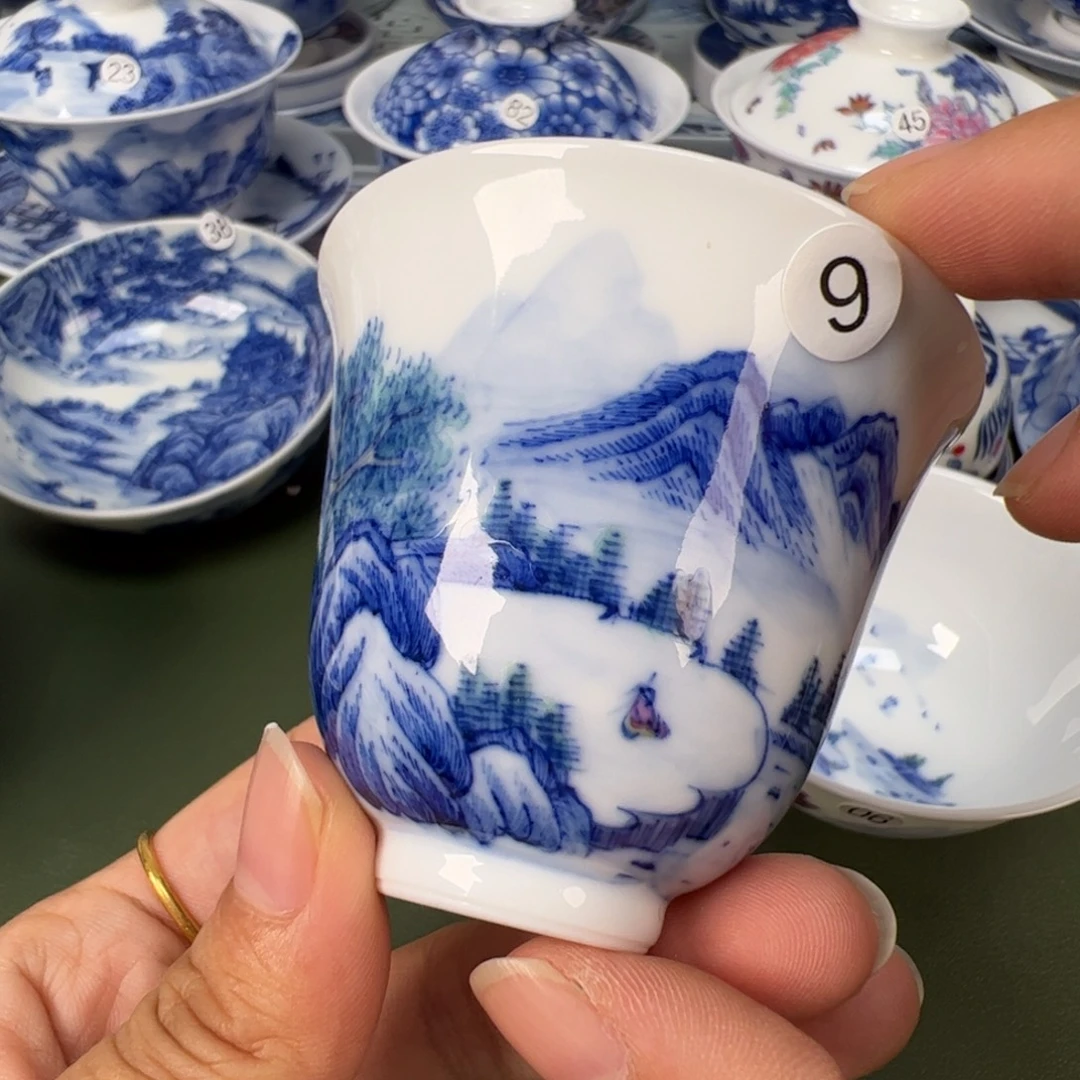 景德镇纯手工纯手绘茶具木木9
