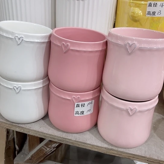 多肉绿植陶瓷花盆9.9包邮，有孔