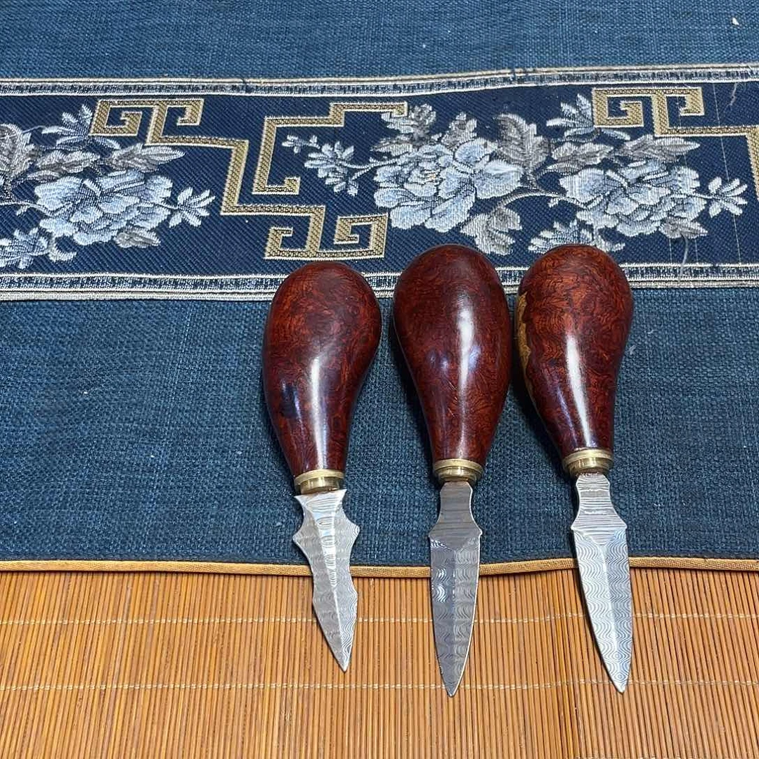 缅甸花梨瘤疤茶刀