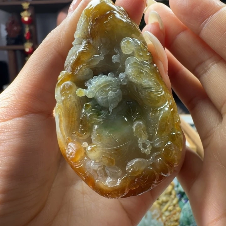 定制翡翠未镶嵌福禄寿