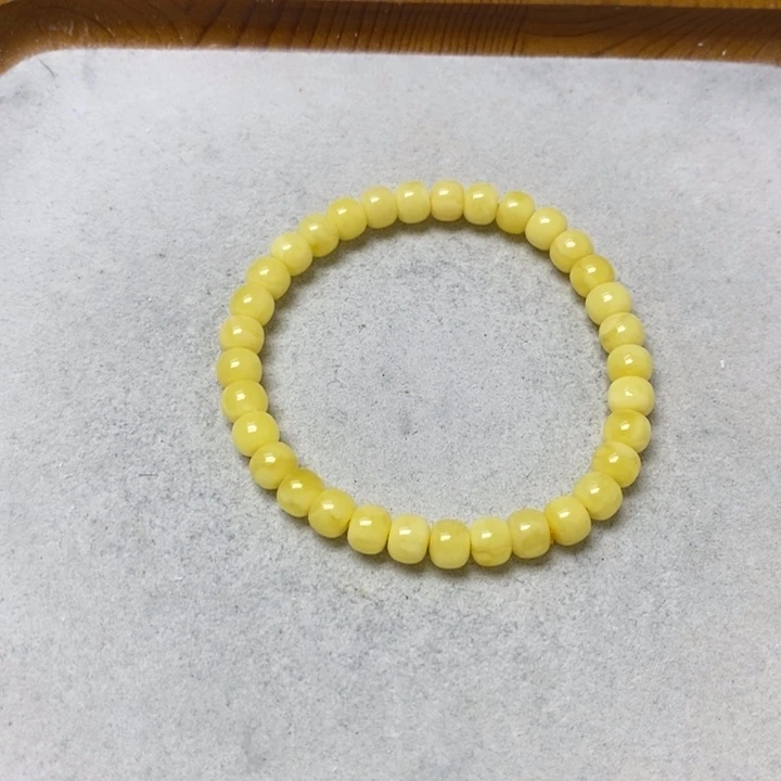裸石蜜蜡未镶嵌手串