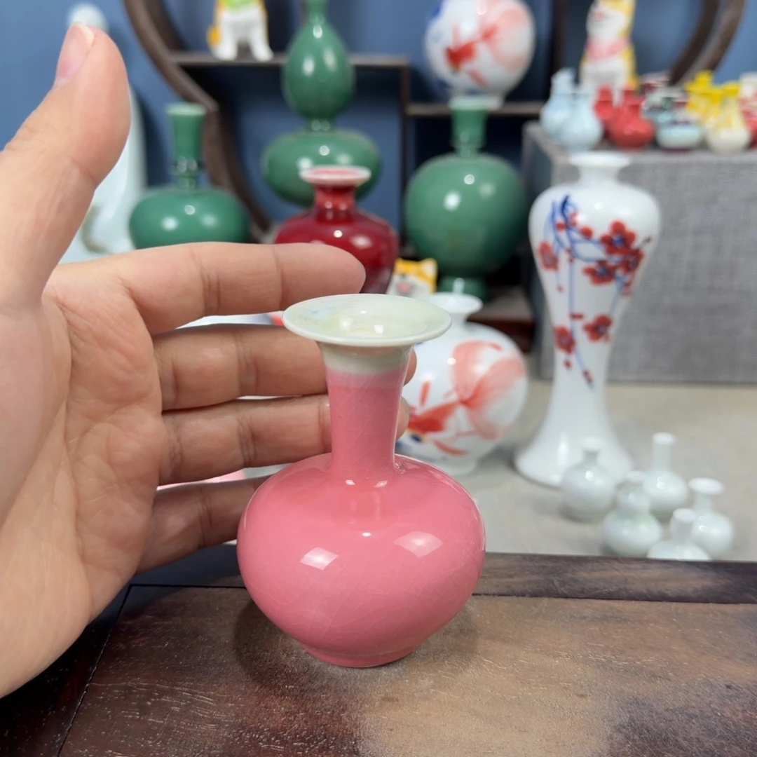 陶瓷手工小花器摆件