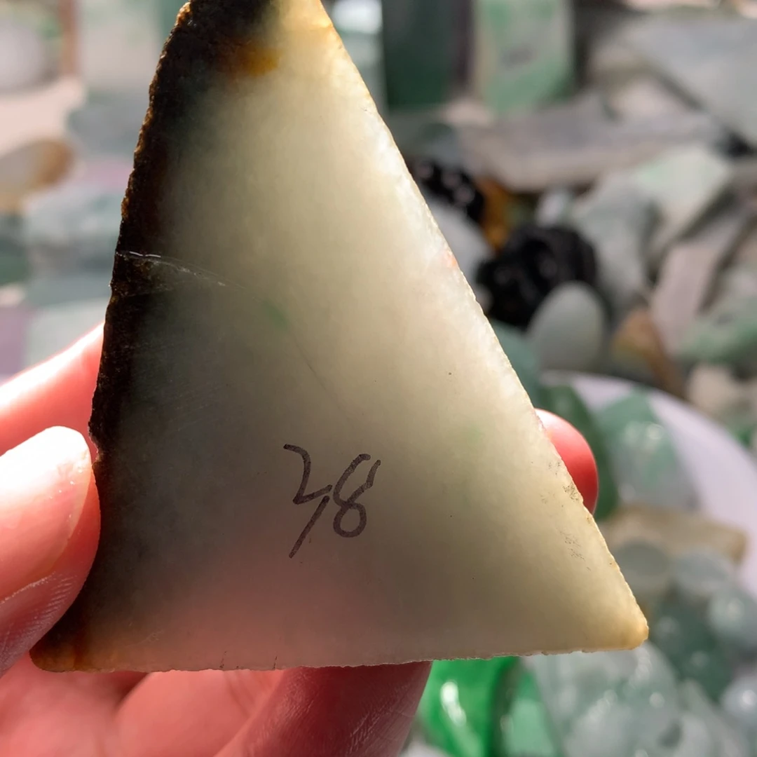 翡翠散珠翡翠原石片料